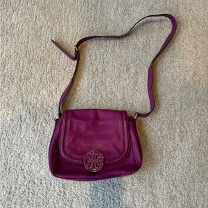 Tory Burch purse - purple / lavender leather - crossbody